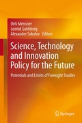Cover: Science, Technology and Innovation Policy for the Future - Springer