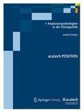 Cover: Anpassungsstrategien in der Klimapolitik - Springer Vieweg
