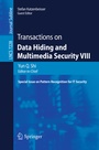 Cover: Transactions on Data Hiding and Multimedia Security VIII - Springer