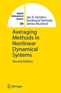 Cover: Averaging Methods in Nonlinear Dynamical Systems - Springer