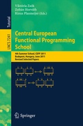 Cover: Central European Functional Programming School - Springer
