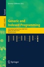 Cover: Generic and Indexed Programming - Springer