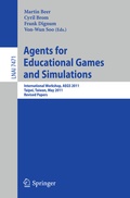 Cover: Agents for Educational Games and Simulations - Springer