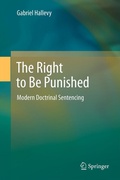 Cover: The Right to Be Punished - Springer