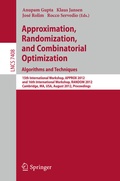 Cover: Approximation, Randomization, and Combinatorial Optimization. Algorithms and Techniques - Springer