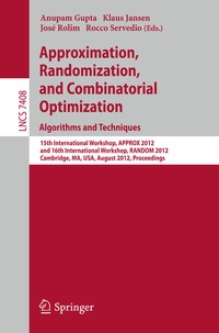 Enlarge image Cover: Approximation, Randomization, and Combinatorial Optimization. Algorithms and Techniques - Springer