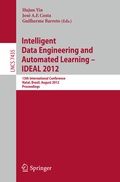 Cover: Intelligent Data Engineering and Automated Learning -- IDEAL 2012 - Springer