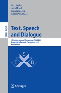 Abbildung von: Text, Speech and Dialogue - Springer