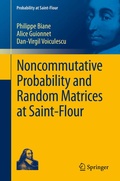 Cover: Noncommutative Probability and Random Matrices at Saint-Flour - Springer