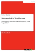 Cover: Bildungspolitik im Wohlfahrtsstaat - GRIN Verlag