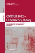 Cover: CONCUR 2012- Concurrency Theory - Springer