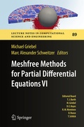 Cover: Meshfree Methods for Partial Differential Equations VI - Springer