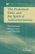 Cover: The Protestant Ethic and the Spirit of Authoritarianism - Springer