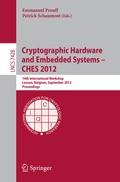 Cover: Cryptographic Hardware and Embedded Systems -- CHES 2012 - Springer