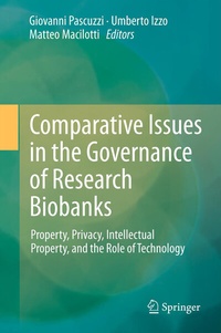 Abbildung von: Comparative Issues in the Governance of Research Biobanks - Springer