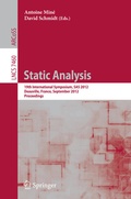 Cover: Static Analysis - Springer