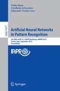 Cover: Artificial Neural Networks in Pattern Recognition - Springer