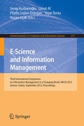 Cover: E-Science and Information Management - Springer