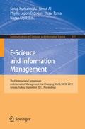 Cover: E-Science and Information Management - Springer