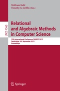 Cover: Relational and Algebraic Methods in Computer Science - Springer