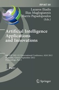 Cover: Artificial Intelligence Applications and Innovations - Springer