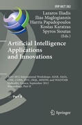 Cover: Artificial Intelligence Applications and Innovations - Springer