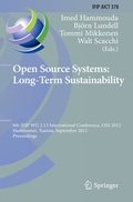 Cover: Open Source Systems: Long-Term Sustainability - Springer
