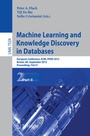 Cover: Machine Learning and Knowledge Discovery in Databases - Springer