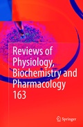 Cover: Reviews of Physiology, Biochemistry and Pharmacology, Vol. 163 - Springer