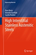 Cover: High Interstitial Stainless Austenitic Steels - Springer