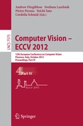 Cover: Computer Vision - ECCV 2012 - Springer