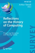 Cover: Reflections on the History of Computing - Springer