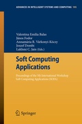 Cover: Soft Computing Applications - Springer