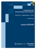 Cover: Perspektiven der Biotechnologie-Kommunikation - Springer Vieweg