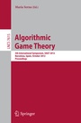 Cover: Algorithmic Game Theory - Springer