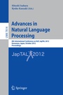 Cover: Advances in Natural Language Processing - Springer