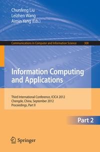 Enlarge image Cover: Information Computing and Applications - Springer