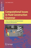 Cover: Computational Issues in Fluid Construction Grammar - Springer