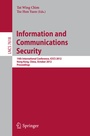 Cover: Information and Communications Security - Springer