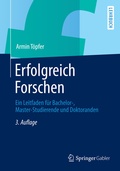 Cover: Erfolgreich Forschen - Springer Gabler