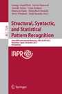 Cover: Structural, Syntactic, and Statistical Pattern Recognition - Springer