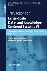 Enlarge image Cover: Transactions on Large-Scale Data- and Knowledge-Centered Systems VI - Springer