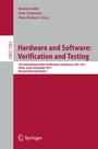 Cover: Hardware and Software: Verification and Testing - Springer
