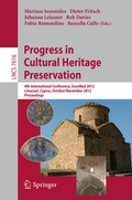 Cover: Progress in Cultural Heritage Preservation - Springer