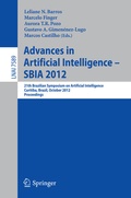 Cover: Advances in Artificial Intelligence - SBIA 2012 - Springer