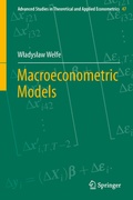 Cover: Macroeconometric Models - Springer