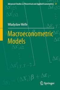 Enlarge image Cover: Macroeconometric Models - Springer