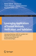 Cover: Leveraging Applications of Formal Methods, Verification, and Validation - Springer