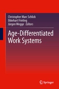 Cover: Age-Differentiated Work Systems - Springer