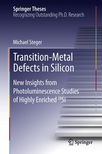 Abbildung von: Transition-Metal Defects in Silicon - Springer